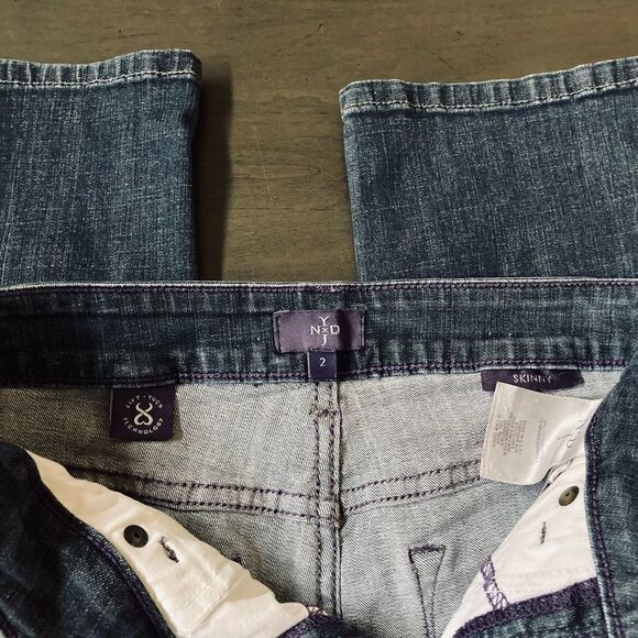 NYDJ Cropped Skinny Denim Jeans 2 - Picture 5 of 5